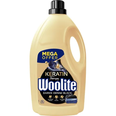 Гель для прання Woolite Для чорних, темних та джинсових тканин З кератином 4.5 л (5900627056945)