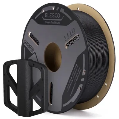 Пластик для 3D-принтера ELEGOO PETG-GF 1кг, 1.75мм, black, fiberglass (50.203.0636)
