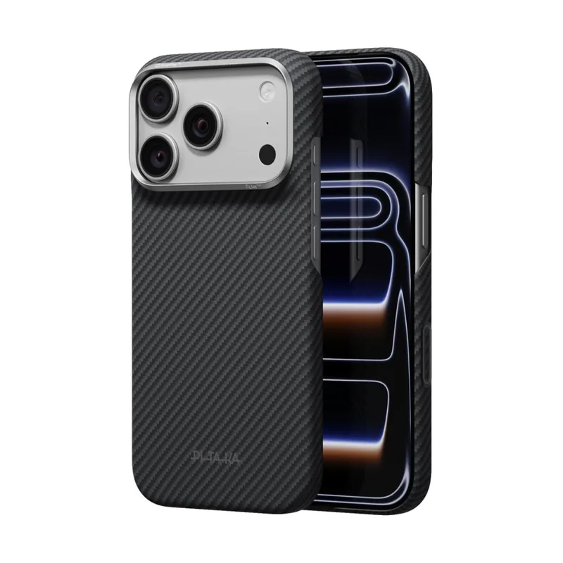 Чохол до мобільного телефона PITAKA Edge Case iPhone 18 Pro Black/Grey Twill (KI1801P)