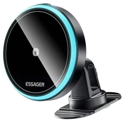 Універсальний автотримач Essager Element magnetic wireless charging car bracket outlet+paste mode (EZJCX-YS01-Z)