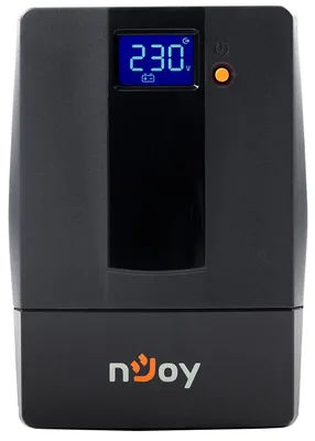 Джерело безперебійного живлення NJOY Horus Plus 600 (PWUP-LI060H1-AZ01B) Lin.int., AVR, 2 x евро, USB, LCD, пластик