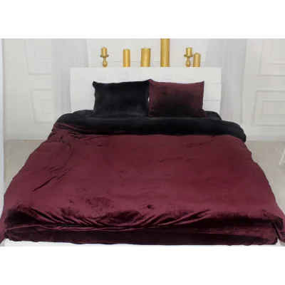 Постільна білизна MirSon Велюр Winter Frost 28-0007 + 28-0002 Poinsettia Velvet 160х220 (2200004007410)