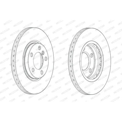 Гальмівний диск FERODO DDF2125C