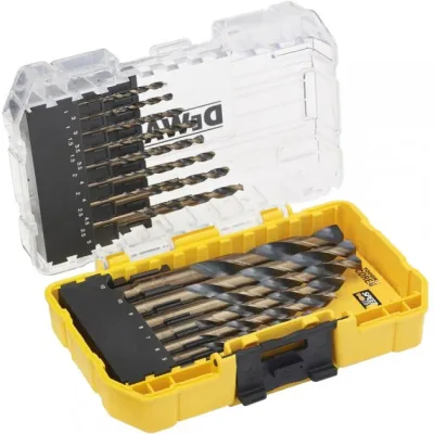 Набір свердл DeWALT по металу Black&Gold HSS-G, 23 шт, кейс Tough Case (DT70729)