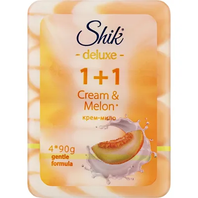 Тверде мило Shik 1+1 Deluxe Крем і диня 4 х 90 г (4823107607899)