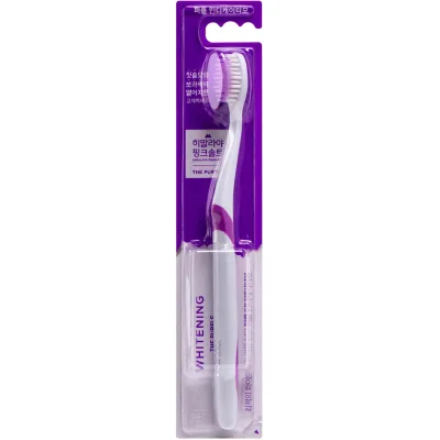 Зубна щітка LG Bamboosalt HPS Whitening The Purple Toothbrush Середньої жорсткості Біла (8809949163829)