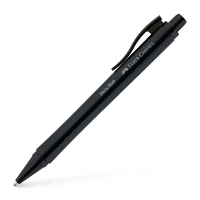 Ручка кулькова Faber-Castell Daily Ball XB Black, корпус чорнний, стрижень синій (1,0 мм) (32534)