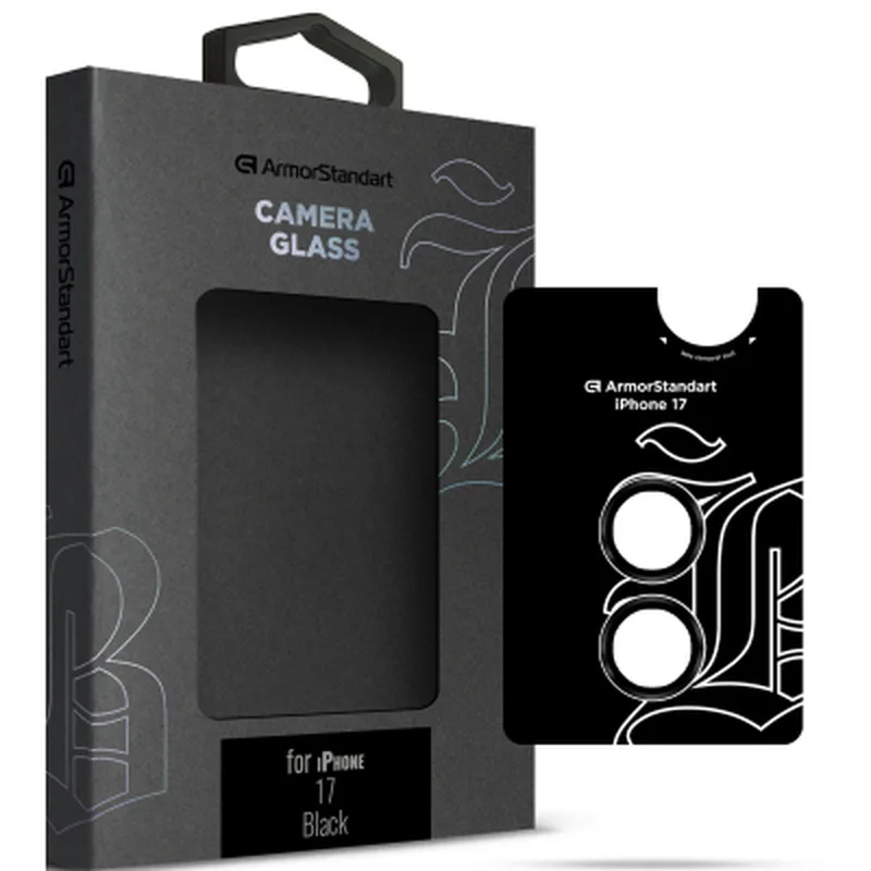Скло захисне Armorstandart for Camera Supreme BI Apple iPhone 17 Black (ARM86442)