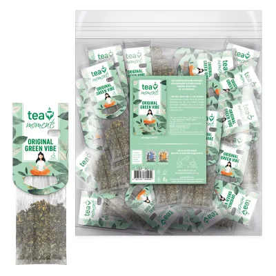 Чай Tea Moments Original Green Vibe 50х2.2 г (tm.05259)