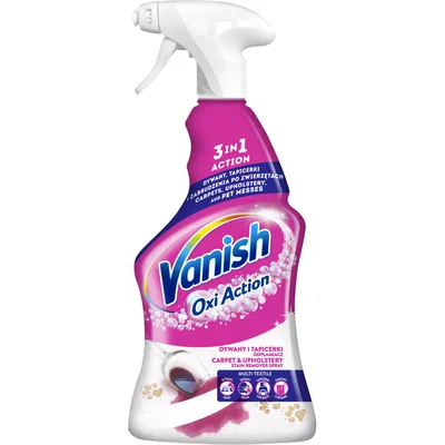Засіб для чищення килимів Vanish Oxi Action Для видалення плям з килимів та тканинних меблів 500 мл (5908252015252)
