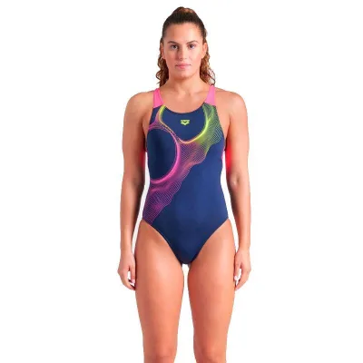 Купальник Arena Ripples Swimsuit V Back B 009021-780 синій 42 (3468337506102)