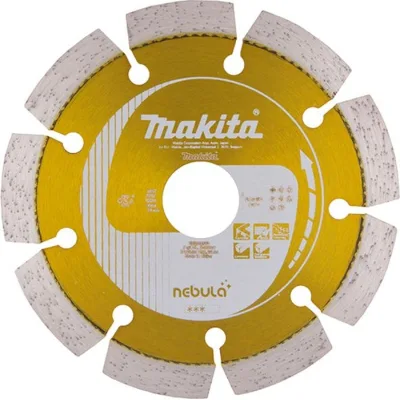 Круг відрізний Makita алмазний NEBULA по бетону сегментний 125х22,23 мм, сухий різ (B-53992)