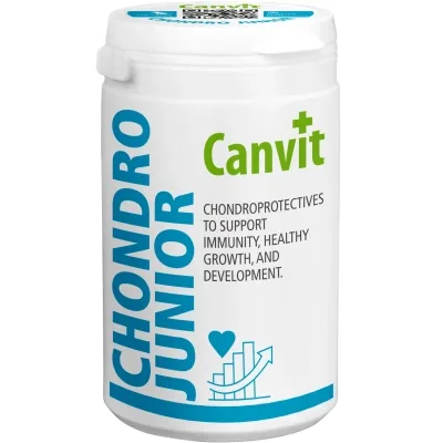 Вітаміни для собак Canvit Chondro Junior для підтримки здоров’я хрящів і суглобів 230 г (8595602566464)