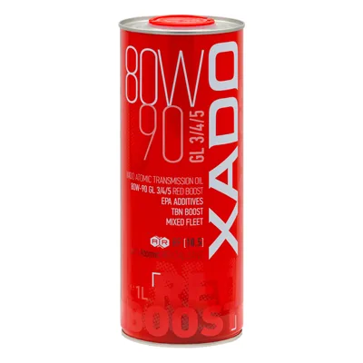 Трансмісійна олива Xado Atomic Oil 80W-90 GL 3/4/5 Red Boost 1л (XA 26119)