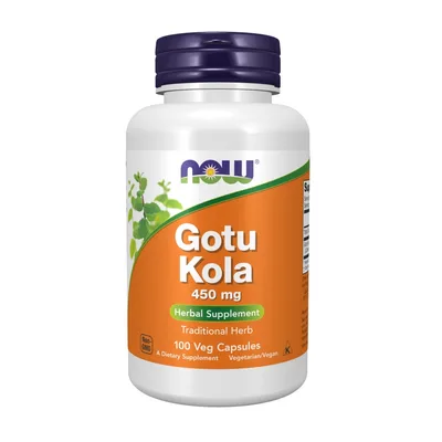 Трави Now Foods Готу Кола, 450 мг, Gotu Kola, 100 вегетаріанських капсул (NF4700)