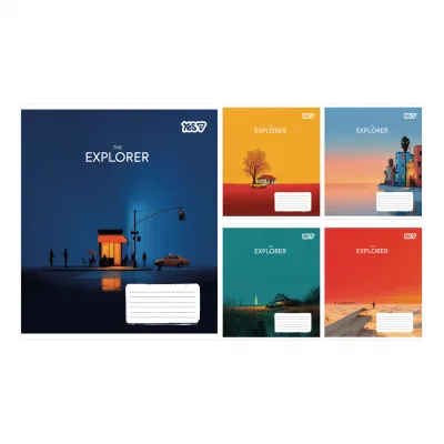 Зошит Yes The explorer А5 48 аркушів клітинка (769051)