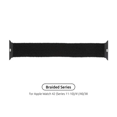 Ремінець до смарт-годинника Armorstandart Braided Solo Loop для Apple Watch 42 (Series 11-10)/41/40/38 Charcoal Size 6 (144 mm) (ARM58062)