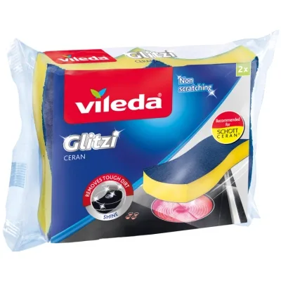 Губки кухонні Vileda Glitzi Ceran Для склокерамічних поверхонь 2 шт. (4023103140448)