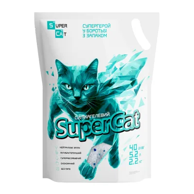 Наповнювач для туалету Super Cat Силікагелевий 2.2 кг (3527)