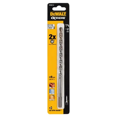 Свердло DeWALT по бетону/цеглі/каменю EXTREME, D=8 мм, L=200 мм, WL=150, 1 шт (DT6683)