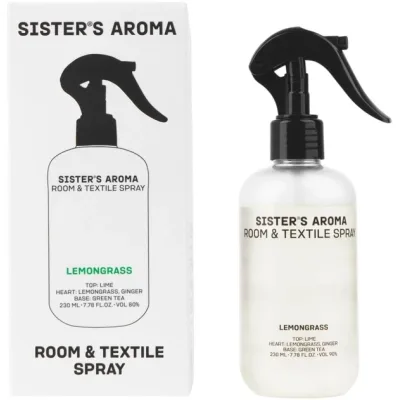 Освіжувач повітря Sister's Aroma Лемонграс Парфумований спрей для кімнати та текстилю 230 мл (4820227786008)
