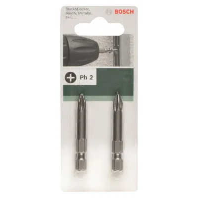 Набір біт Bosch PH2 XH, 49мм, 2шт (2.609.255.920)