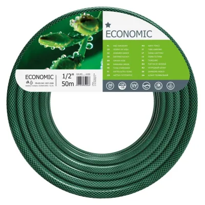 Шланг для поливу Cellfast ECONOMIC, 1/2", 50м, 3 шари, до 20 Бар, -10…+50°C (10-003)