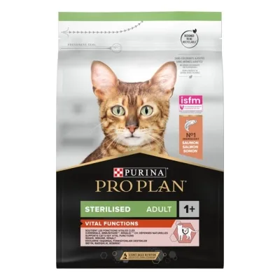 Сухий корм для кішок Purina Pro Plan Sterilised з лососем 400 г (7613036544832)