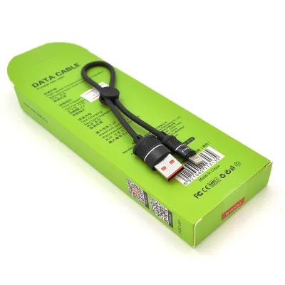 Дата кабель USB 2.0 AM to Lightning 0.25m 5A Black iKAKU (KSC-351-L)