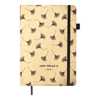 Книга записна Buromax Relax А5 96 аркушів, без лініювання золотий (BM.295001-23)