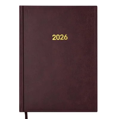 Тижневик Buromax датований 2026 BASE (Miradur) A5 бордовий (BM.2108-13)