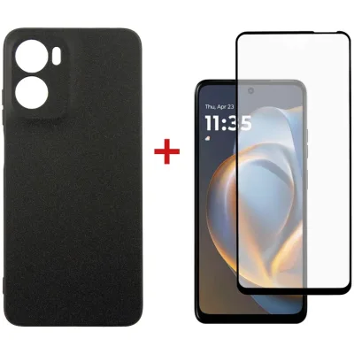 Чохол до мобільного телефона Dengos Motorola G05 Carbon+glass Black (DG-KM-178)