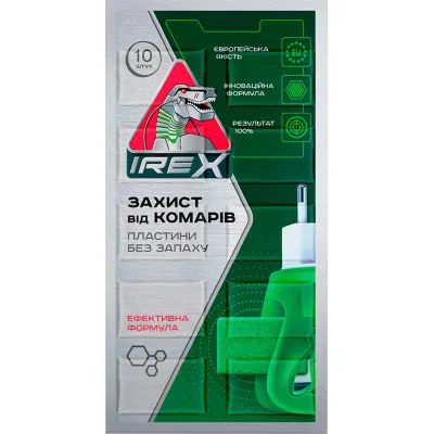 Пластини для фумігатора iRex Від комарів 10 шт. (4820184441347)