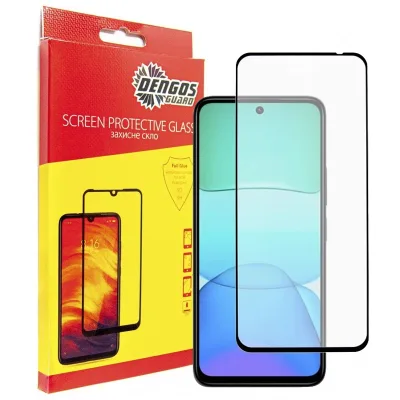 Скло захисне Dengos Full Glue Xiaomi Redmi 13 4G (black) (TGFG-361)