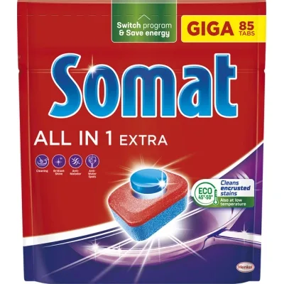 Таблетки для посудомийних машин Somat All in 1 Extra 85 шт. (9000101809961)