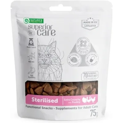 Ласощі для котів Nature's Protection Superior Care Sterilised 75 г (KIKNPSC47713)