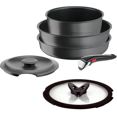 Набір посуду Tefal Ingenio Inspiration, 6 предметів, чорний (L867S604)