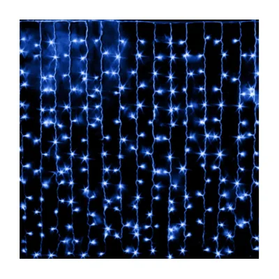Гірлянда Voltronic Штора Blue 120 LED , мідний, 5 x 0,6 м, BOX (BT-001/120B5)