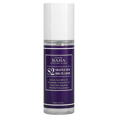 Тонік для обличчя Cos De BAHA Salicylic Acid BHA 2% Liquid Для лікування акне та звуження пор 120 мл (8809240318232)