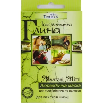 Маска для тіла Triuga Глина Мултані Мітті Аюрведична 100 г (8908003544083)