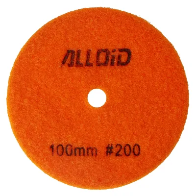 Круг зачистний Alloid Pro, алмазний, шліфувальний, на липучці, HEXAGON, 100мм, зерно 200 (DD-63388)