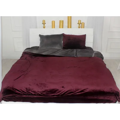 Постільна білизна MirSon Велюр Winter Frost 28-0003 + 28-0002 Protea Velvet 2х143х210 (2200004005850)
