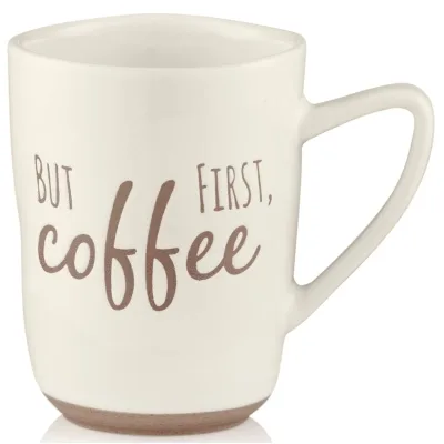 Чашка Ardesto Coffee, 340мл, кераміка, білий (AR3080)