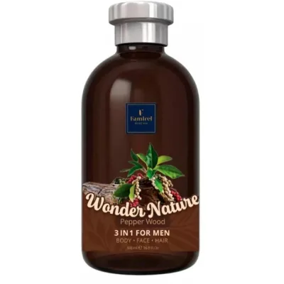 Гель для душу Famirel Pepper Wood Wonder Nature 3 In 1 500 мл (7290114086905)
