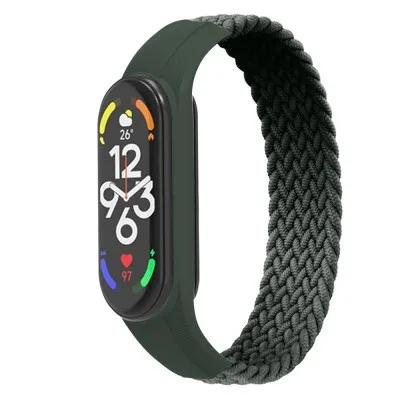 Ремінець до фітнес браслета Armorstandart Braided Solo Loop для Xiaomi Mi Band 7/6/5/4 Khaki size M (ARM58766)