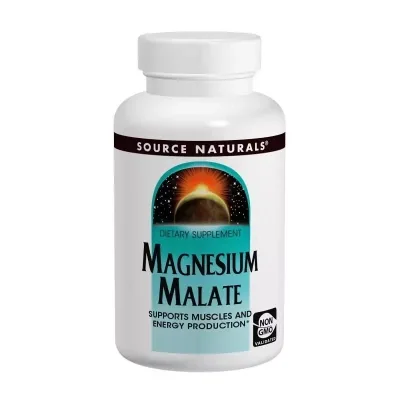Вітамінно-мінеральний комплекс Source Naturals Магній + Яблучна Кислота (Магній Малат) 1250мг, 180 таблеток (SN0262)