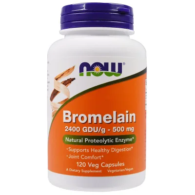 Трави Now Foods Бромелайн 500мг, Bromelain, 120 капсул (NOW-02947)