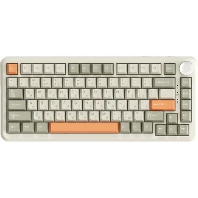 Клавіатура Ajazz AK820 MAX Flying Fish Switch RGB Wireless/Bluetooth/USB Beige (AK820MAX-FF-R)