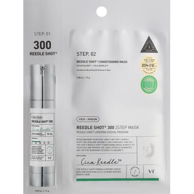 Маска для обличчя VT Cosmetics Hydrop Reedle Shot 300hL 2Step Mask 1.5 г + 25 г (8803463006044)
