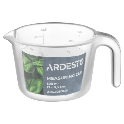 Мірна ємність Ardesto 0.5л, боросилікатне скло, прозорий (AR4405GCB)